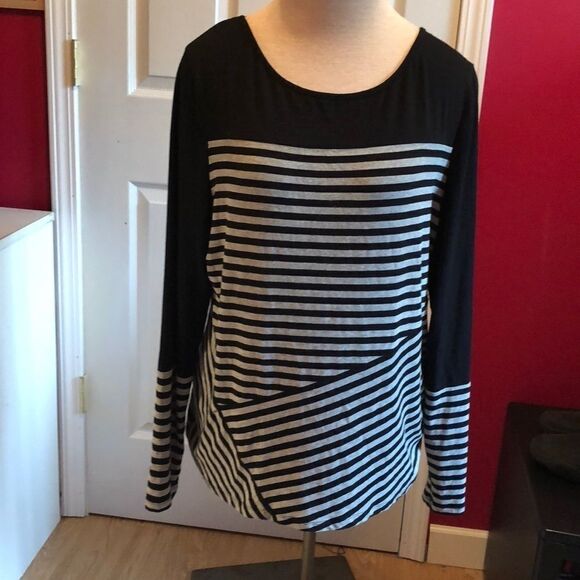Vince Camuto striped top sz XL - Picture 1 of 4